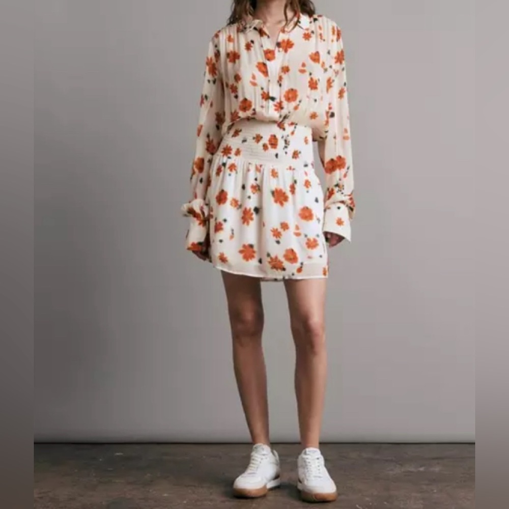 Rag and Bone Bailey Floral Smocked Mini Dress
Viscose Dress